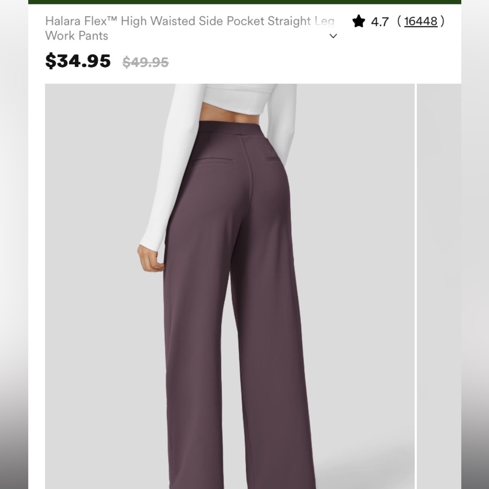 Halara flex straight leg pants